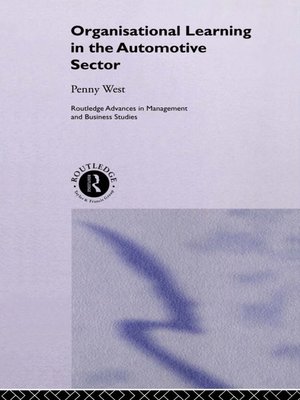 cover image of Organisational Learning in the Automotive Sector